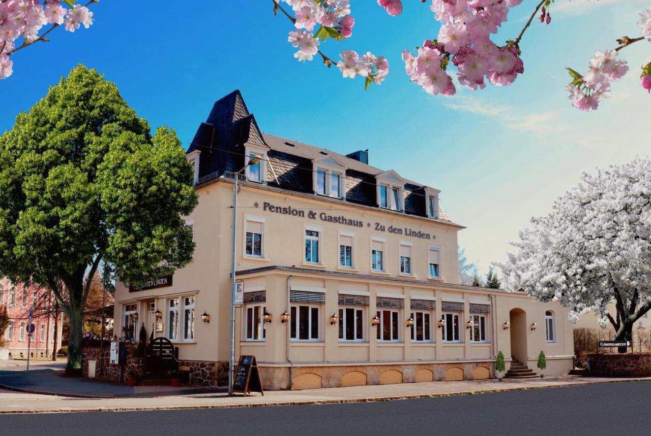 Zu Den Linden - Radebeul Pension Mit Restaurant Eksteriør billede